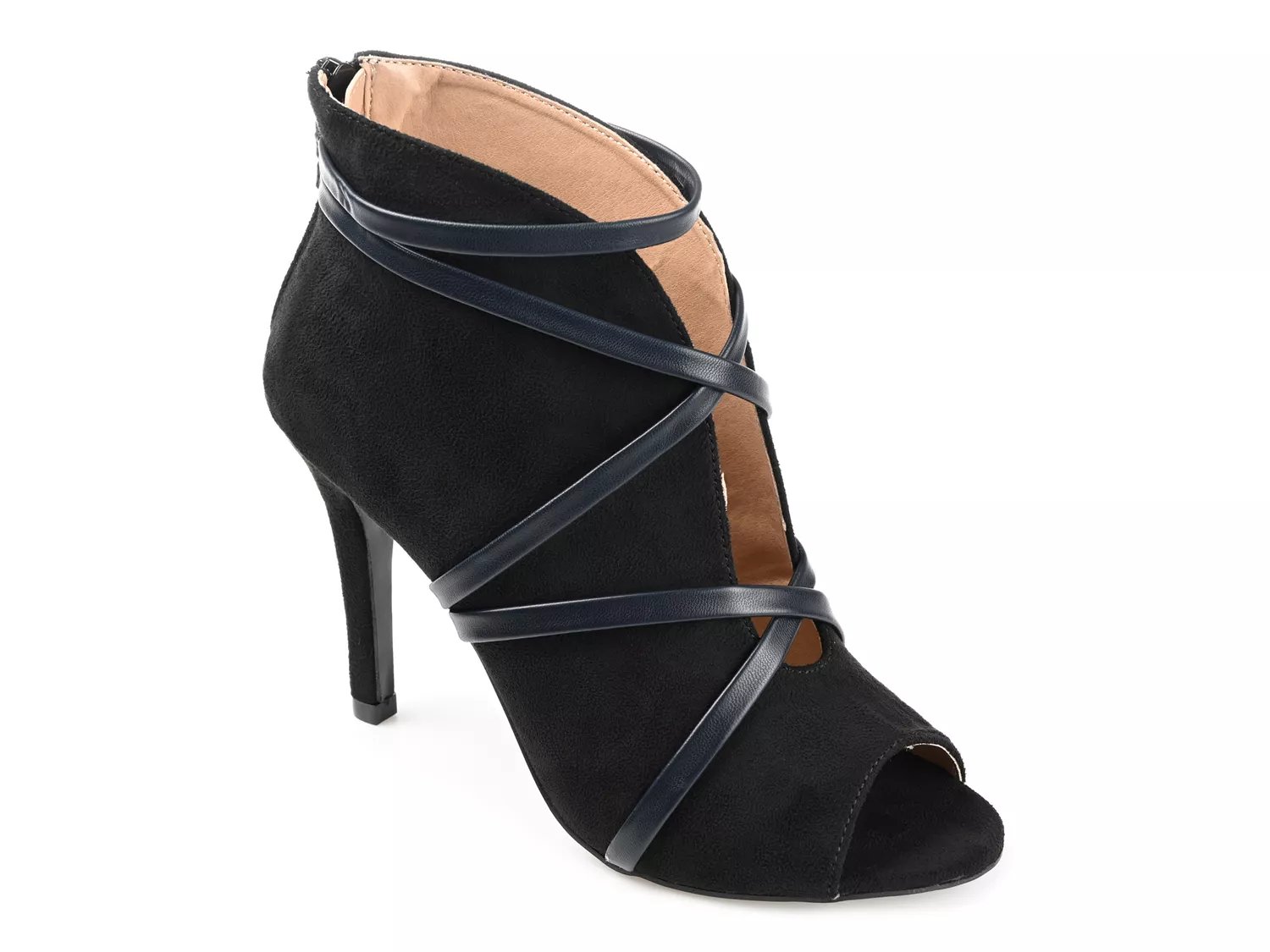 dsw black open toe heels