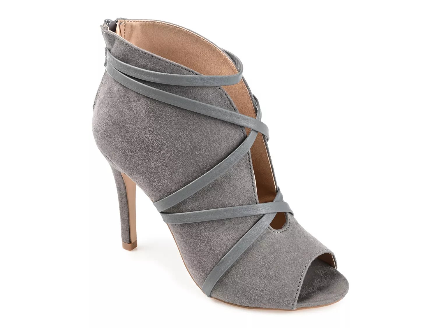 gray high heels