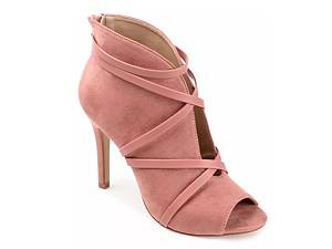 Open toe suede outlet bootie