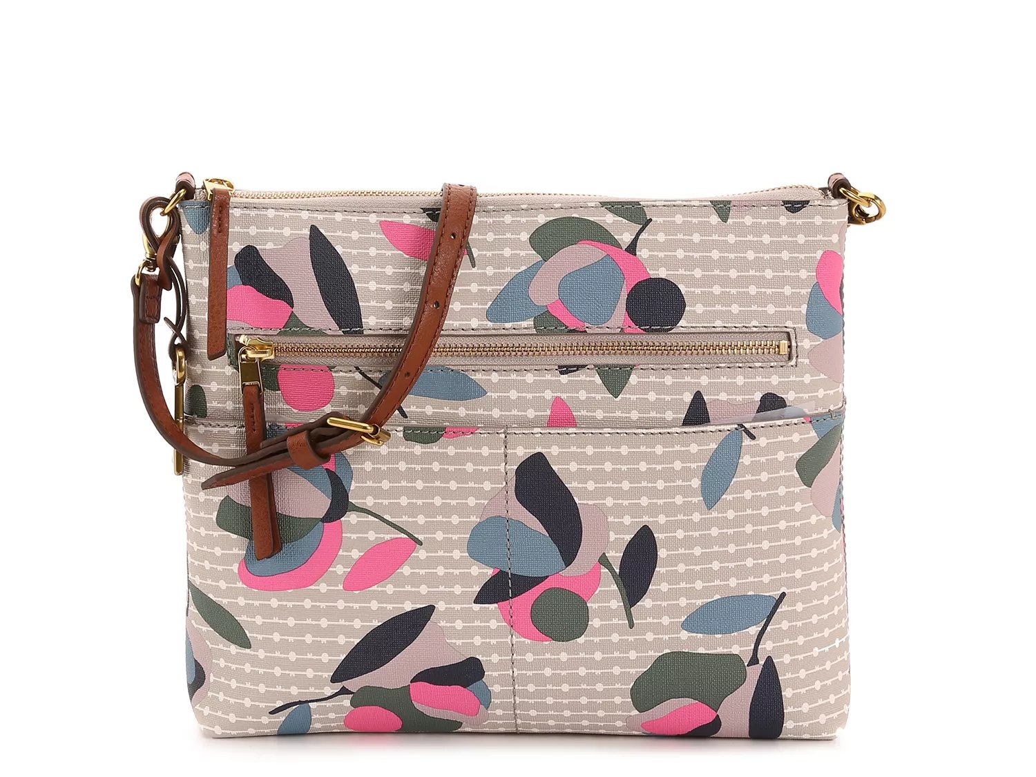 4808 FOSSIL Fiona Satchel PLAID GREY