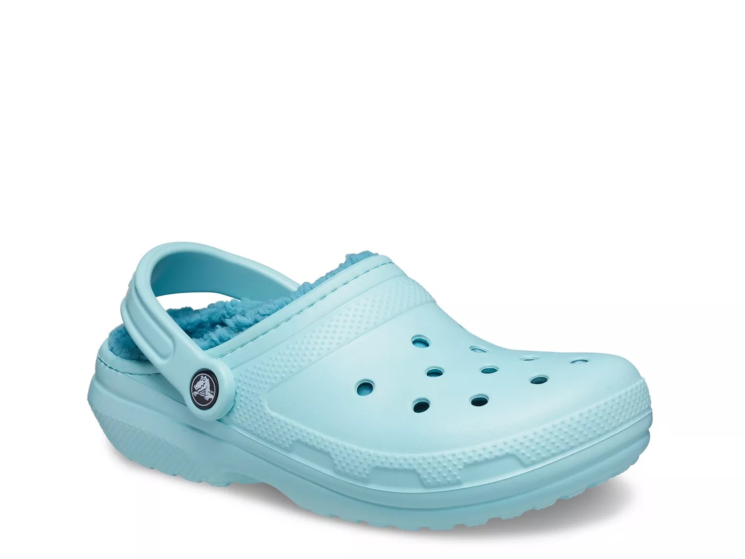 Classic fuzz lined on sale clog ice blue