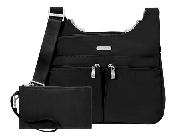 Baggallini Cross Over Crossbody Black