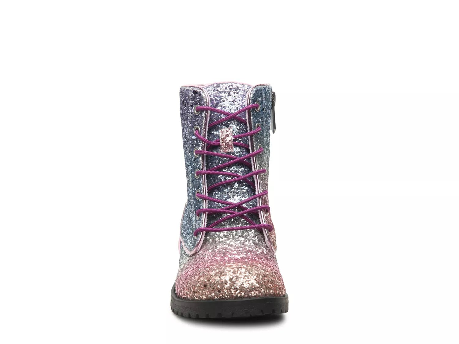 polly sophia glitter combat boot