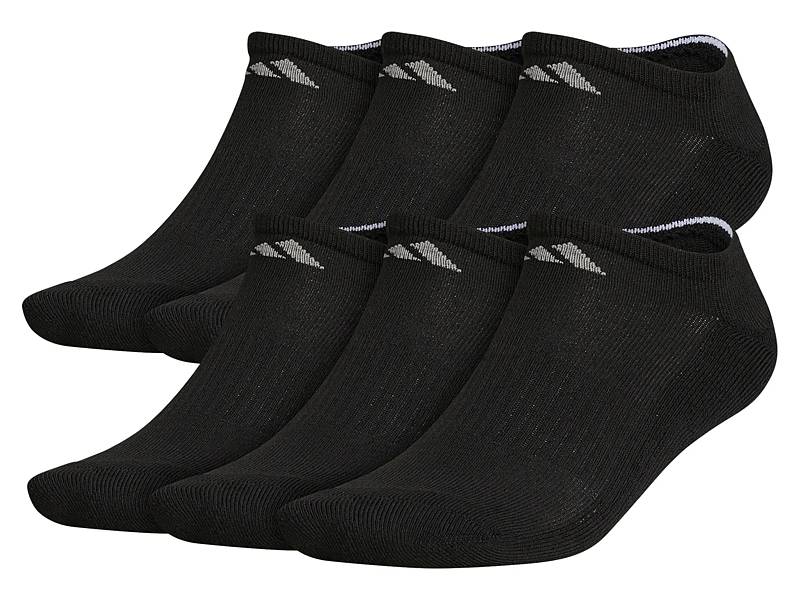 adidas Cushioned Men's Quarter Ankle Socks - 6 Pack - Free