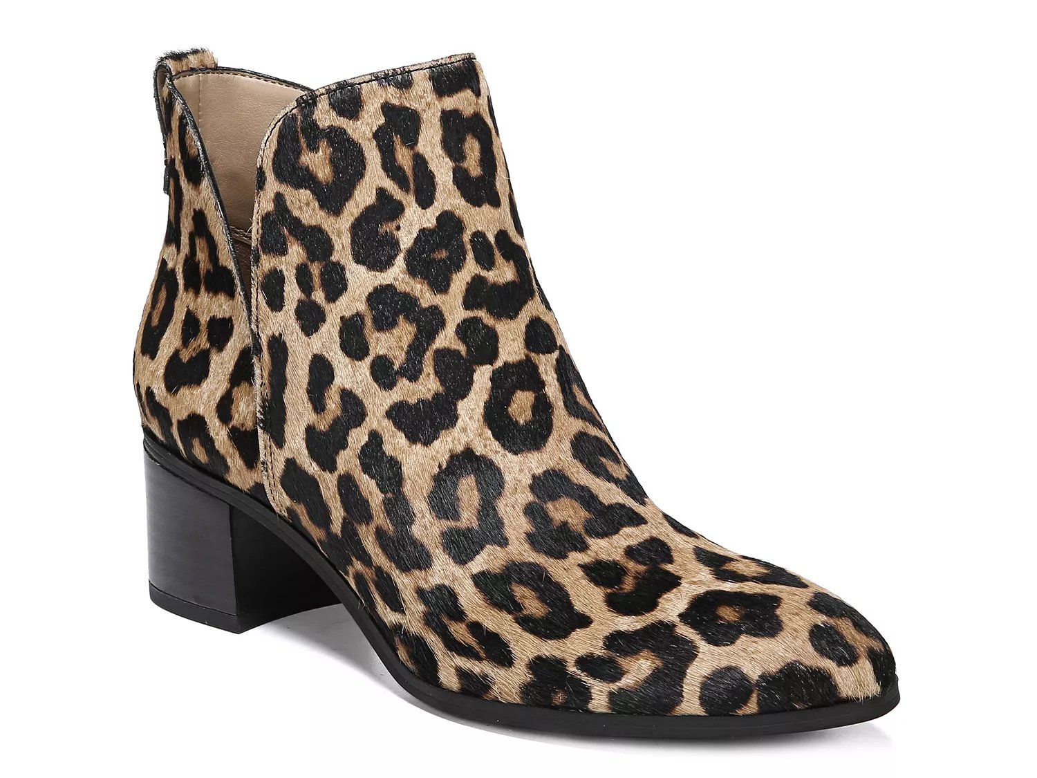 franco sarto reeve ankle booties leopard