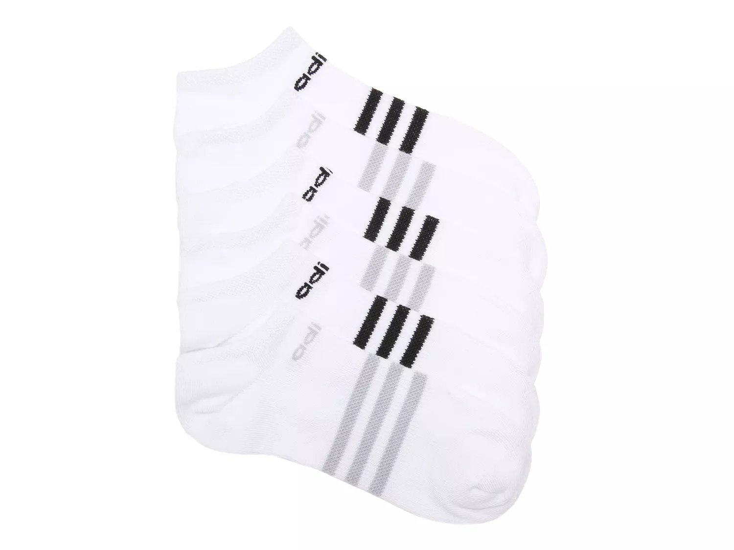 adidas Superlite Women's No Show Socks - 6 Pack - Free Shipping | DSW