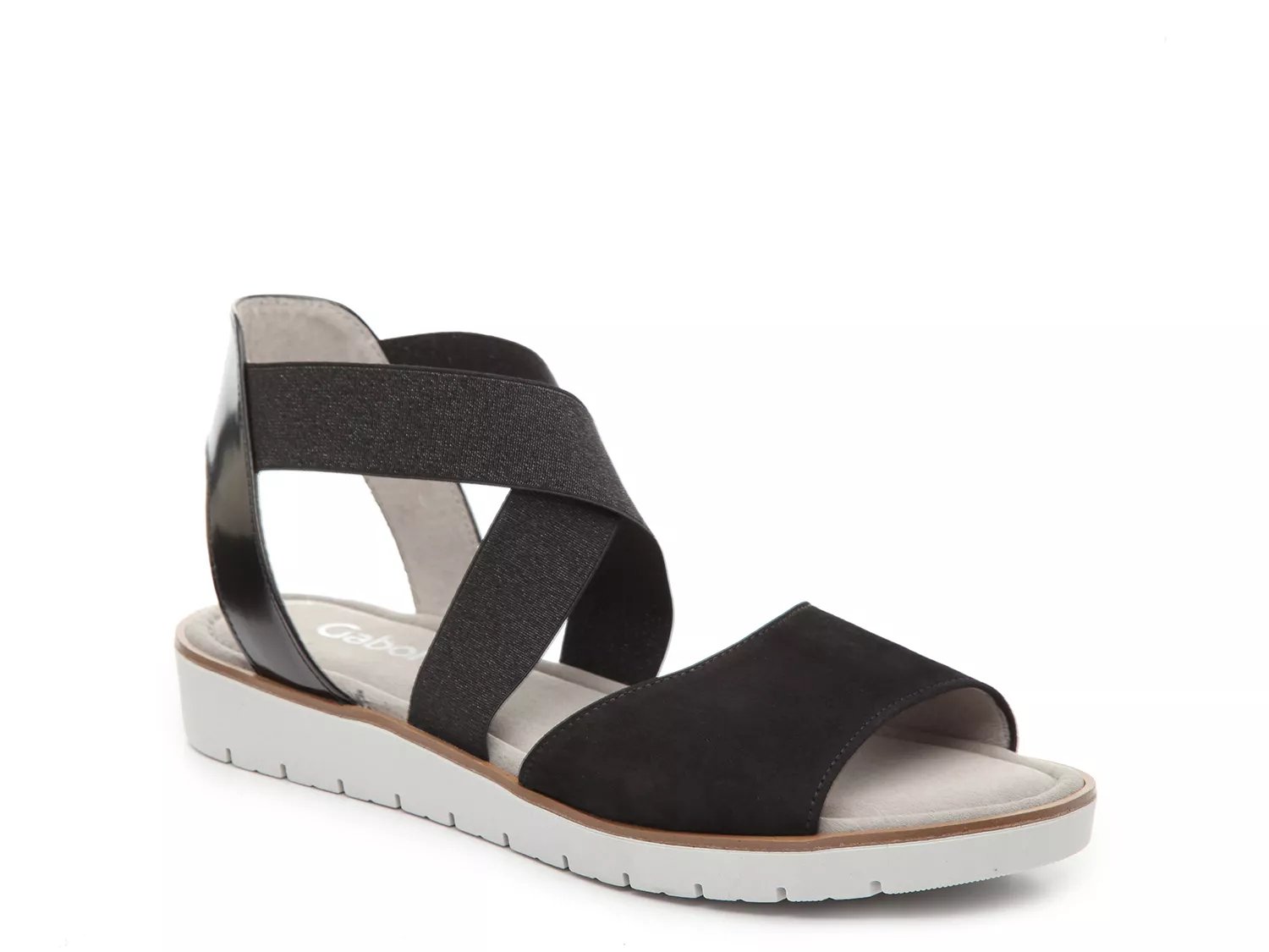 gabor navy wedge sandals