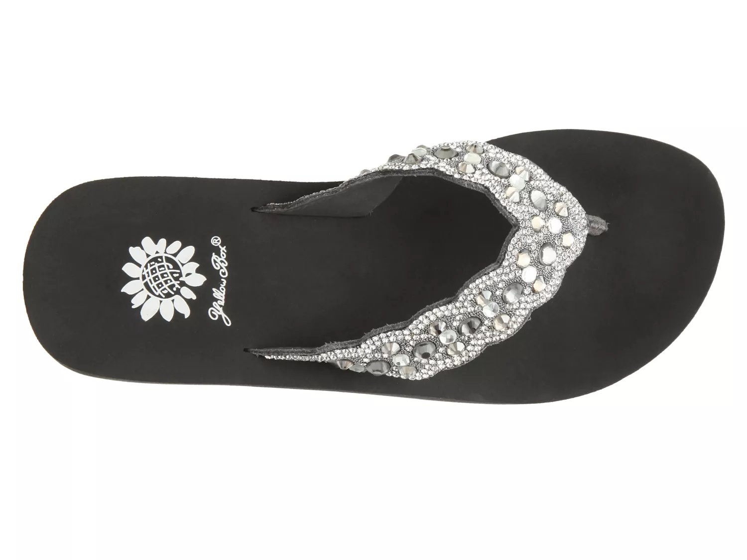 yellow box rubie flip flops