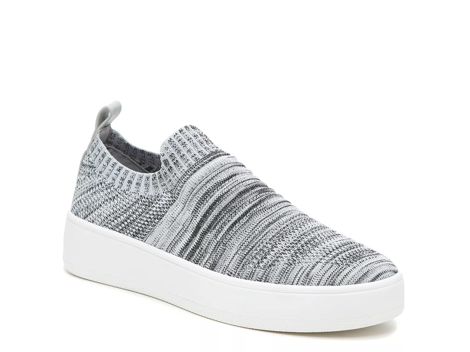 grey platform slip ons