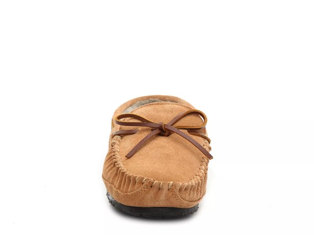 Minnetonka Casey Slipper (Cinnamon Suede) Men's Moccasin Shoes