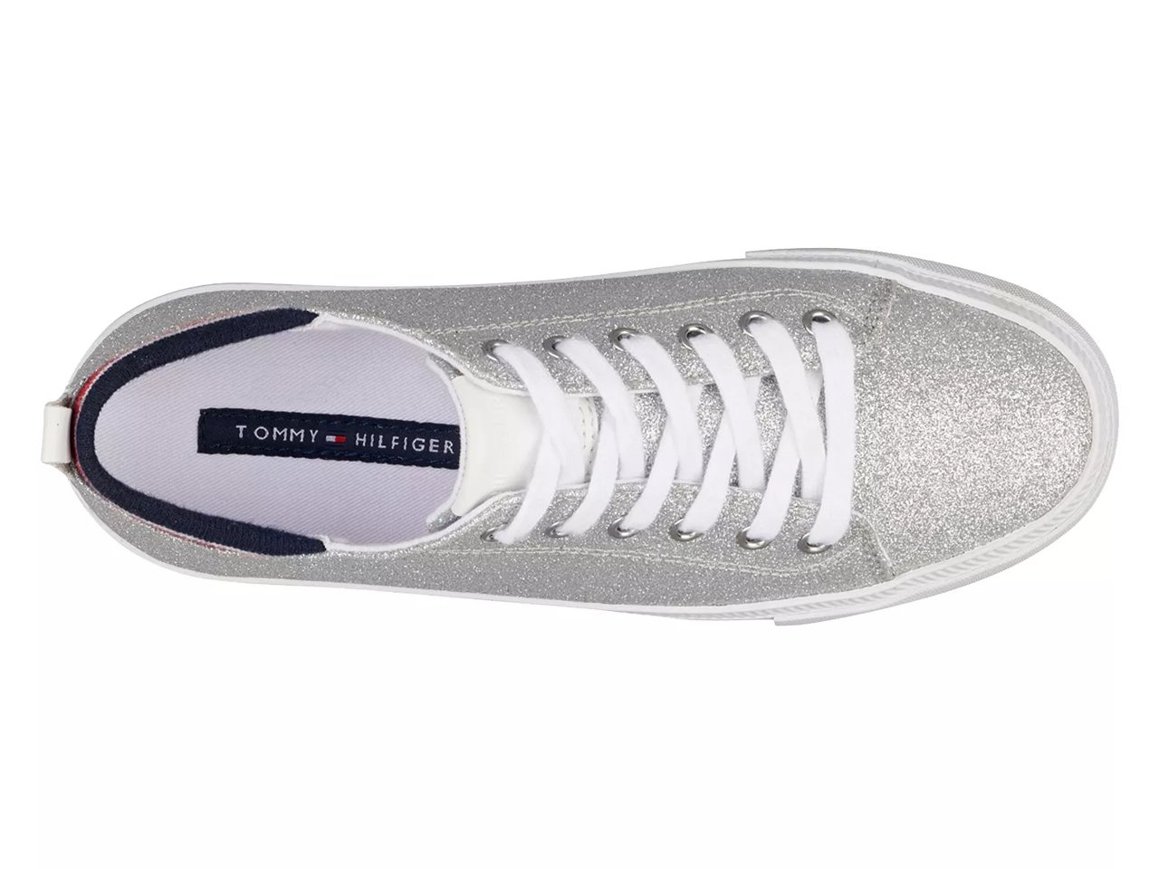 Tommy Hilfiger Womens Two Low Top Lace up Fashion SNEAKERS White 