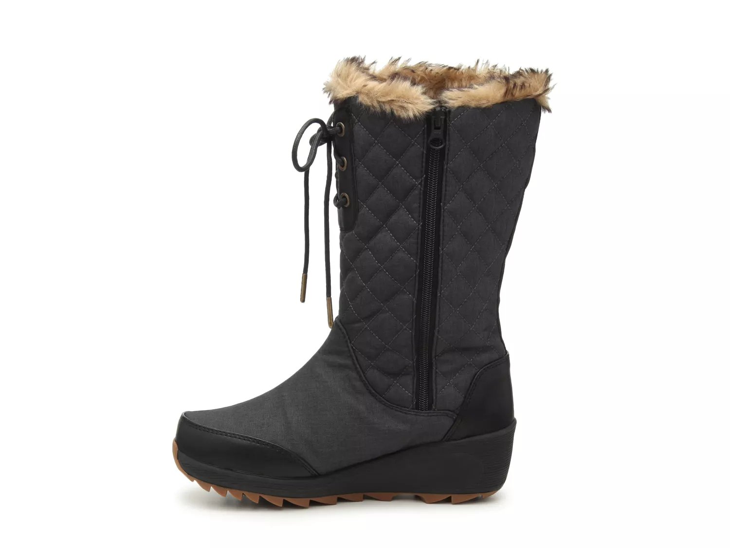 wedge snow boots