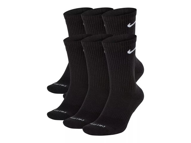 Mens nike crew socks 6 pack discount