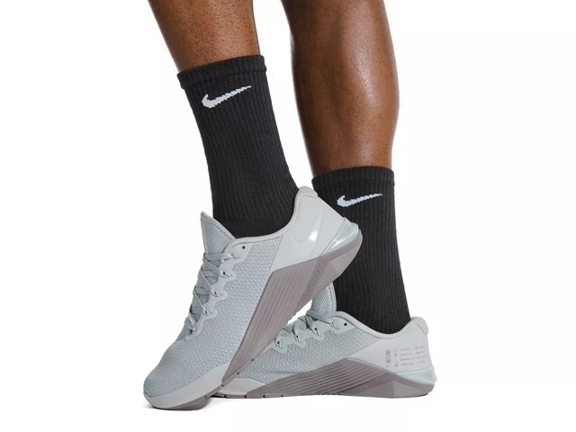 Nike Cotton Cushioned Men's Crew Socks - 6 Pack - Free Shipping