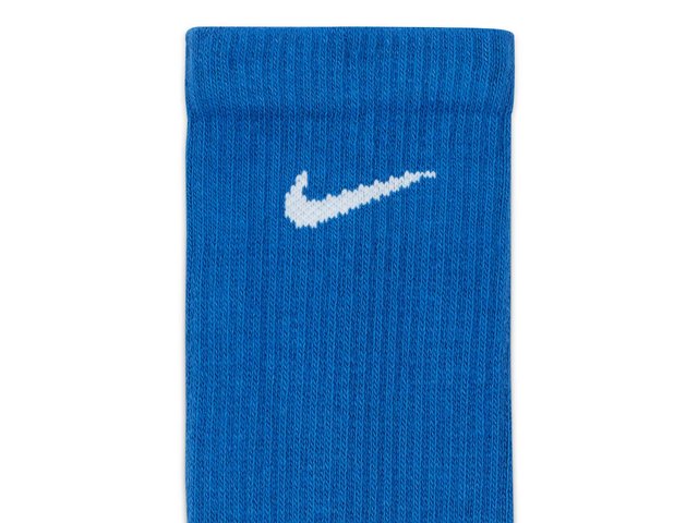 Nike Men's Cotton Cushion Quarter Socks 6 Pairs White Size 8-12