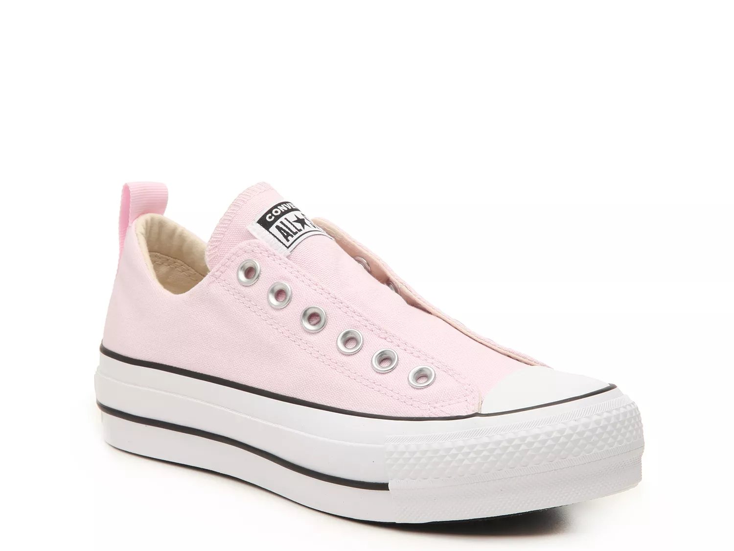 converse slip on platform