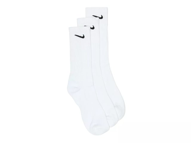 Nike Cotton Cushioned Men's Crew Socks - 3 Pack - Free Shipping | DSW