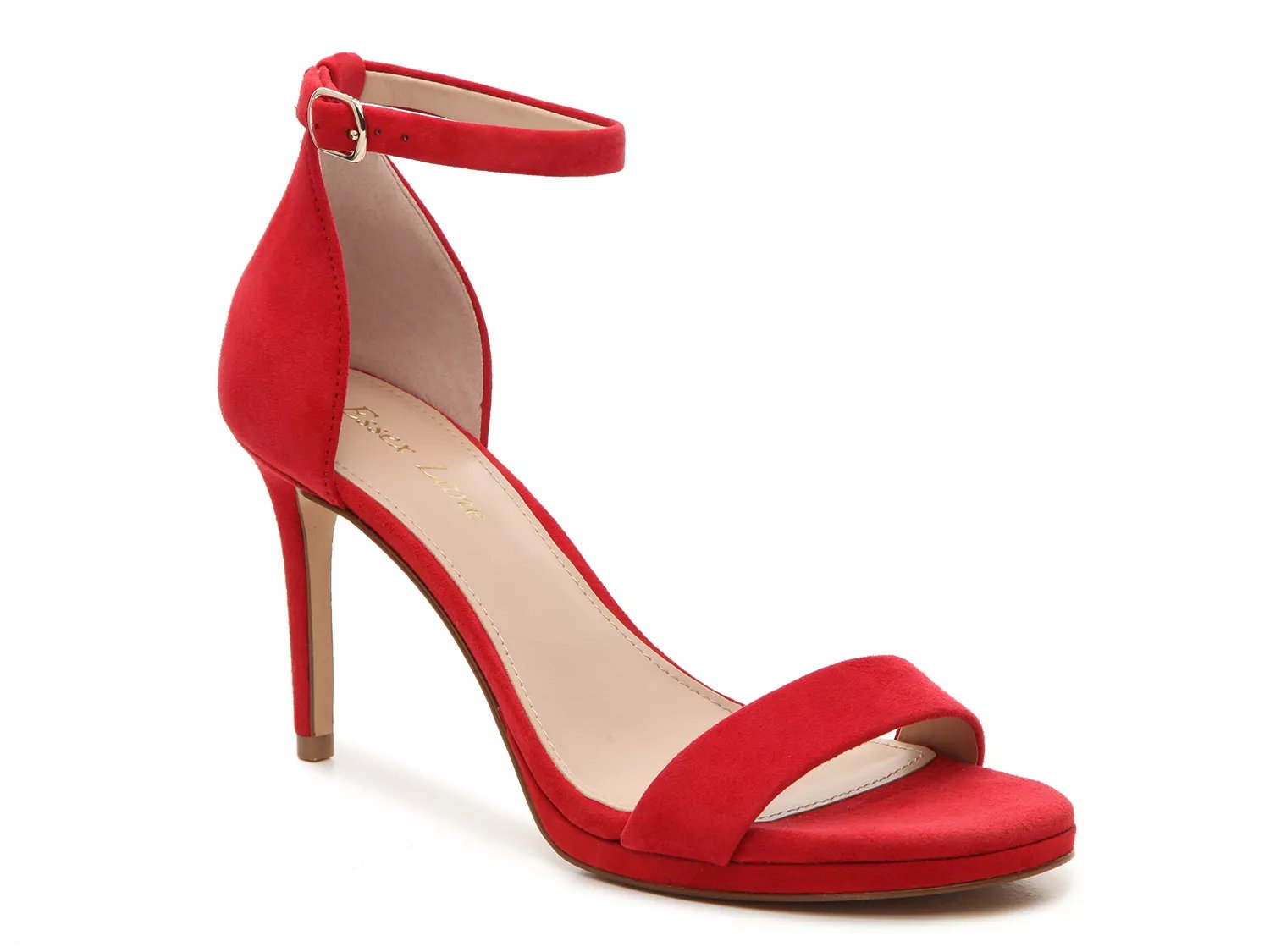 ladies red sandals