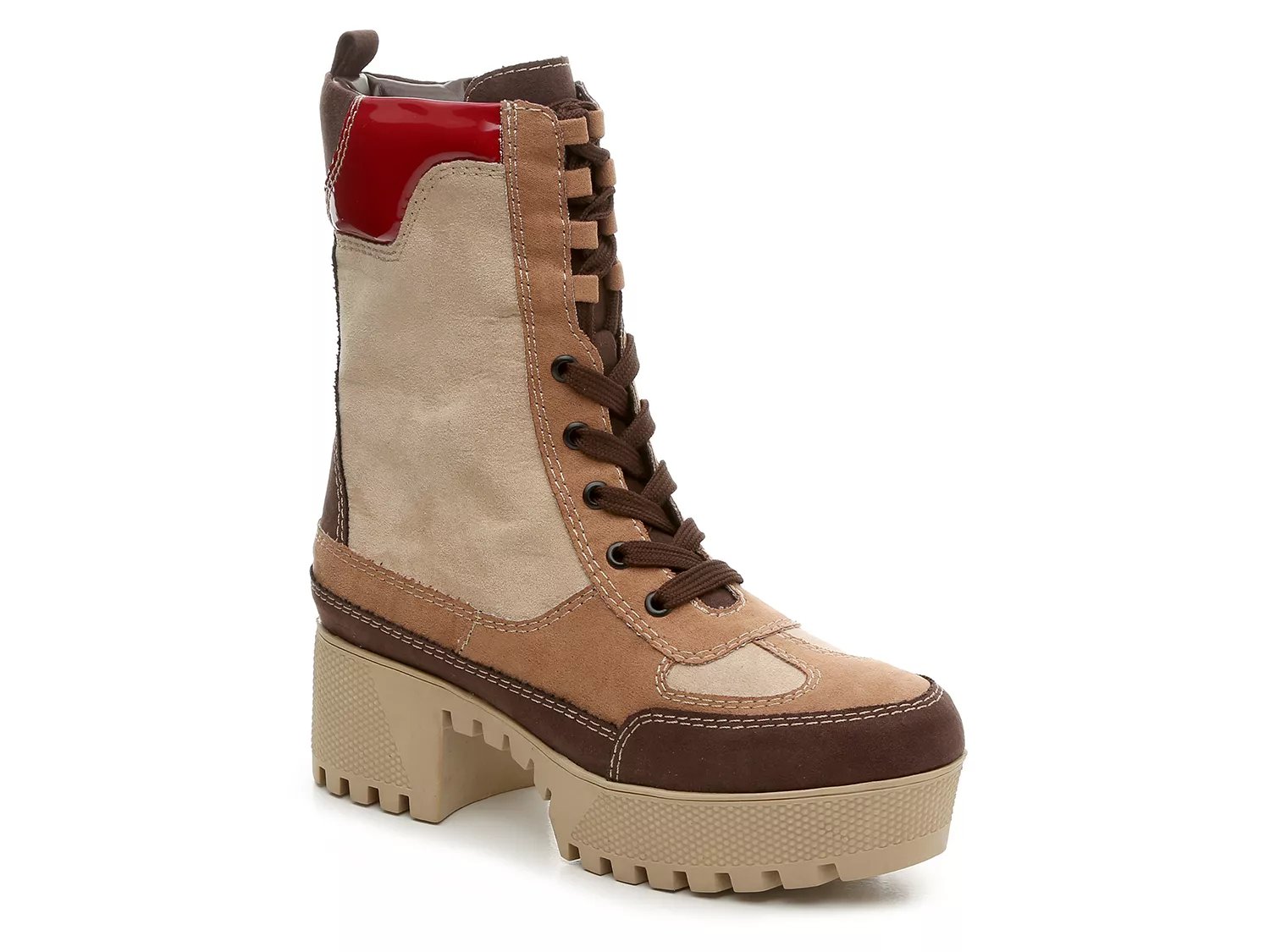 platform combat boots men
