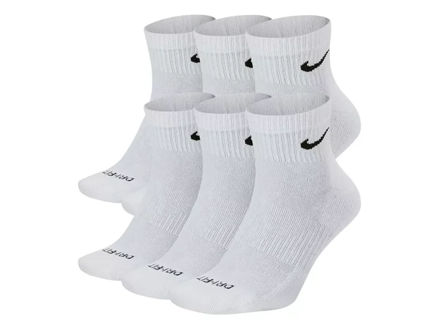 Nike Everyday Plus Cushioned Ankle Socks - 6 Pack - Free Shipping | DSW