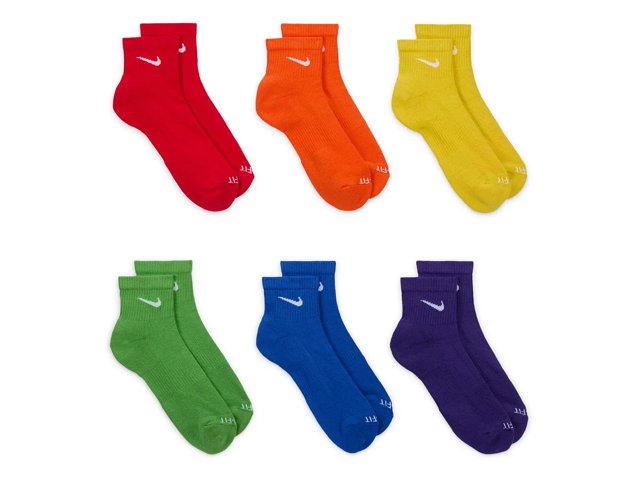 Nike Everyday Plus Cushioned Ankle Socks - 6 Pack