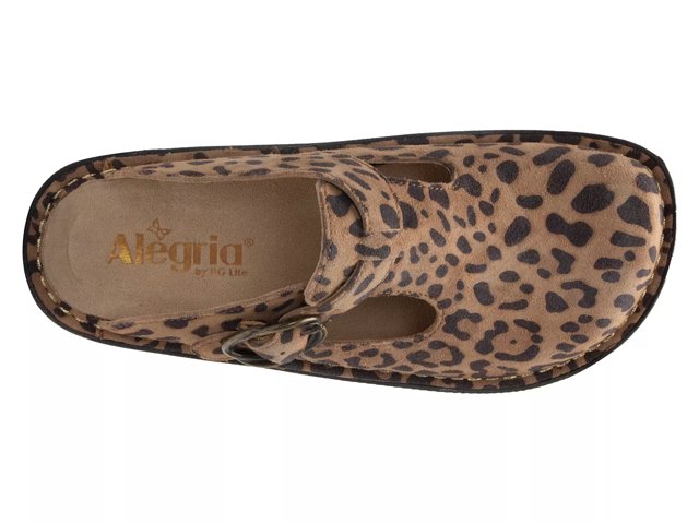 Alegria leopard hot sale print clogs