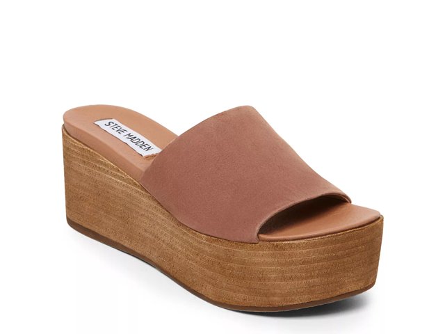 Steve madden heated outlet wedge sandal