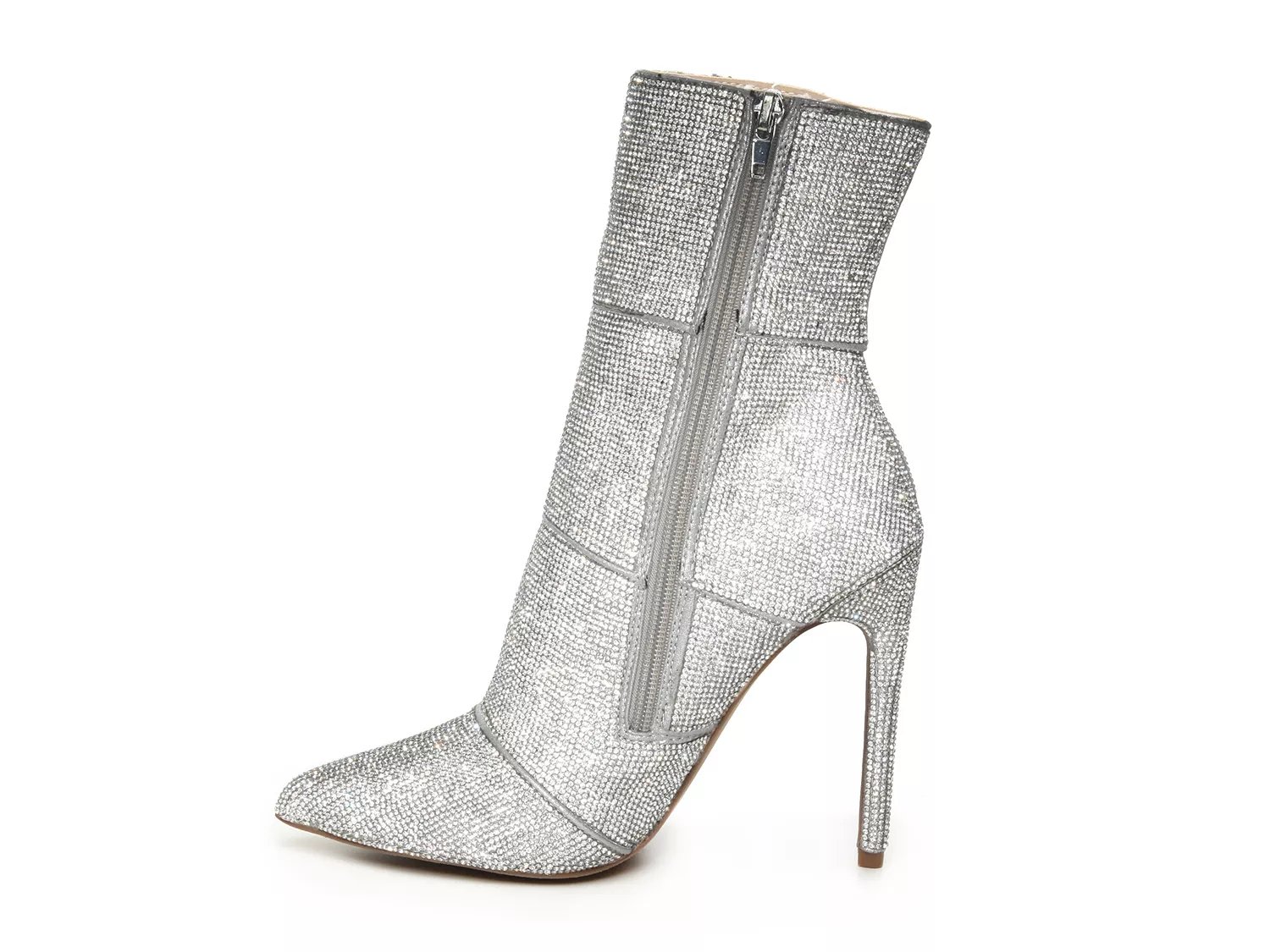 winona metallic rhinestone booties