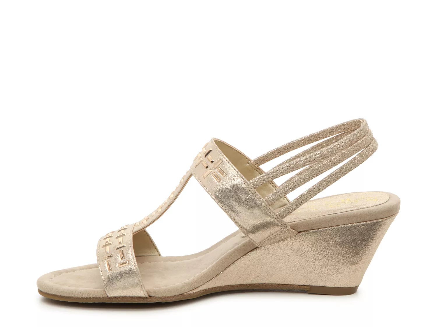 new york transit badges earned wedge sandal