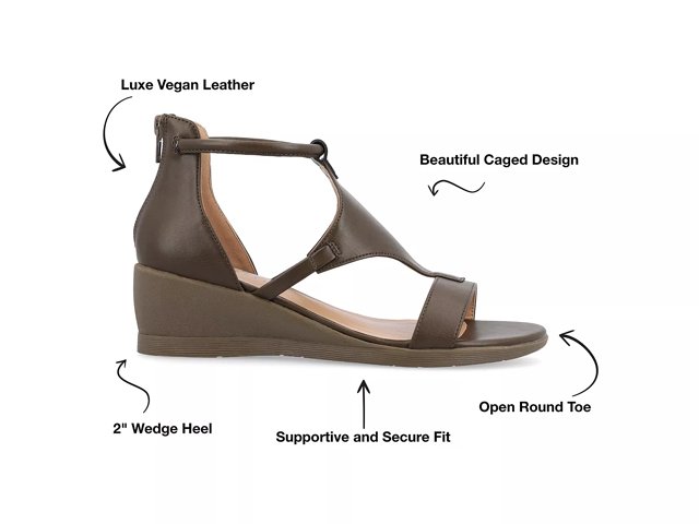 Journee Collection Trayle Wedge Sandal