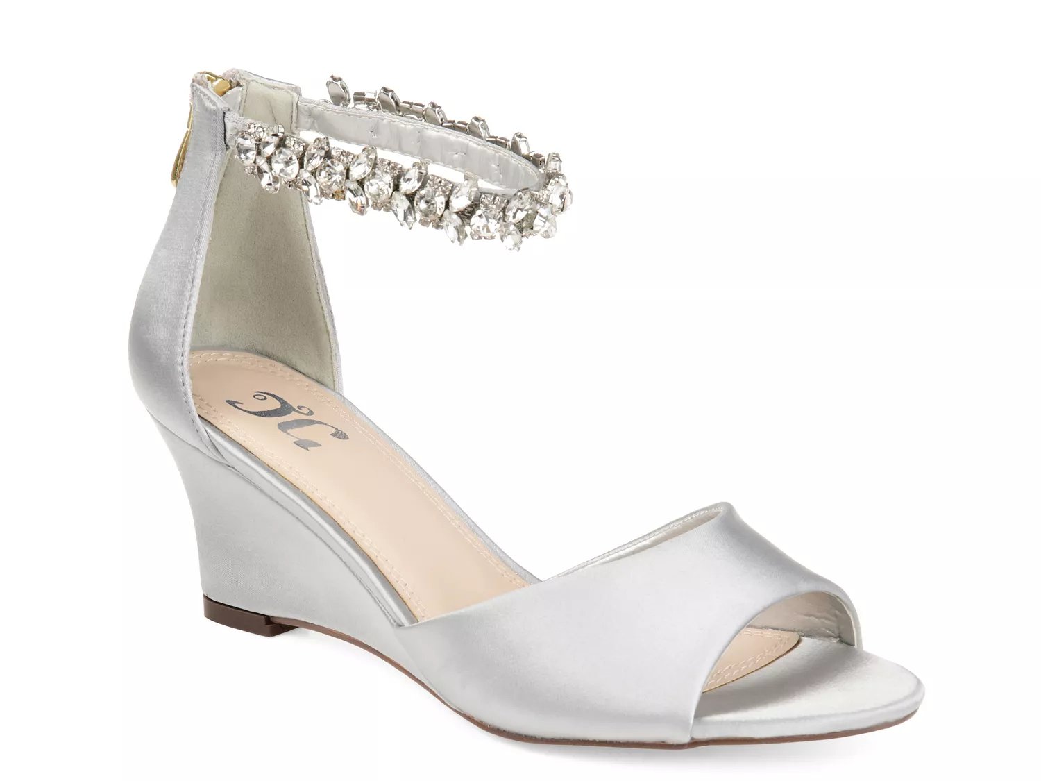 dsw silver heels