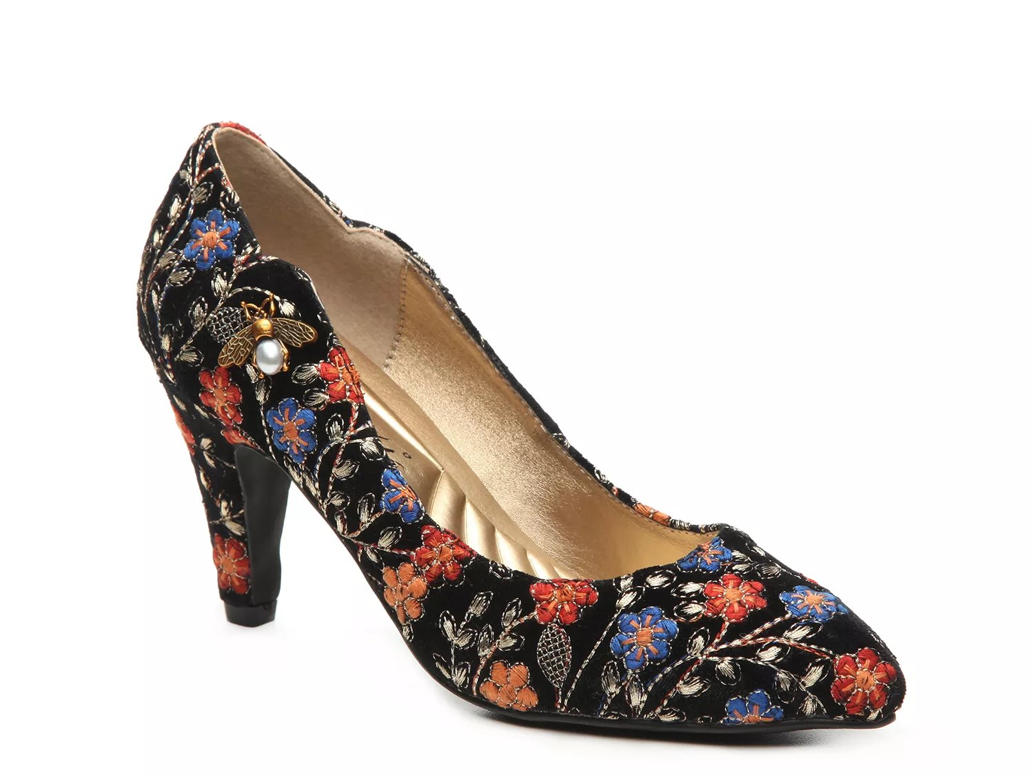 blue velvet shoes heels