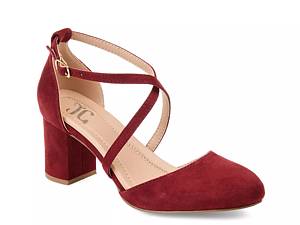 Red block heels store dsw