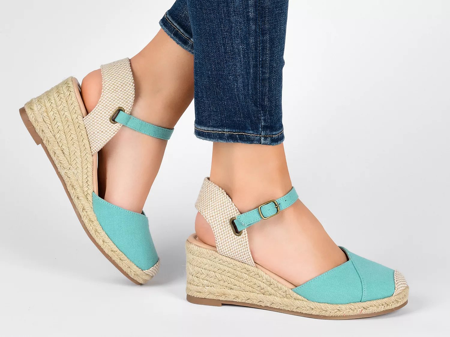 journee collection ashlyn espadrille wedge sandal