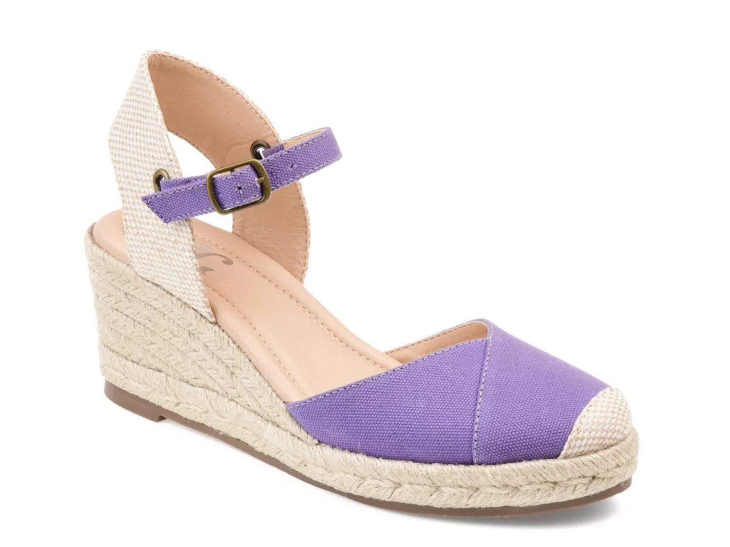 purple espadrille wedges