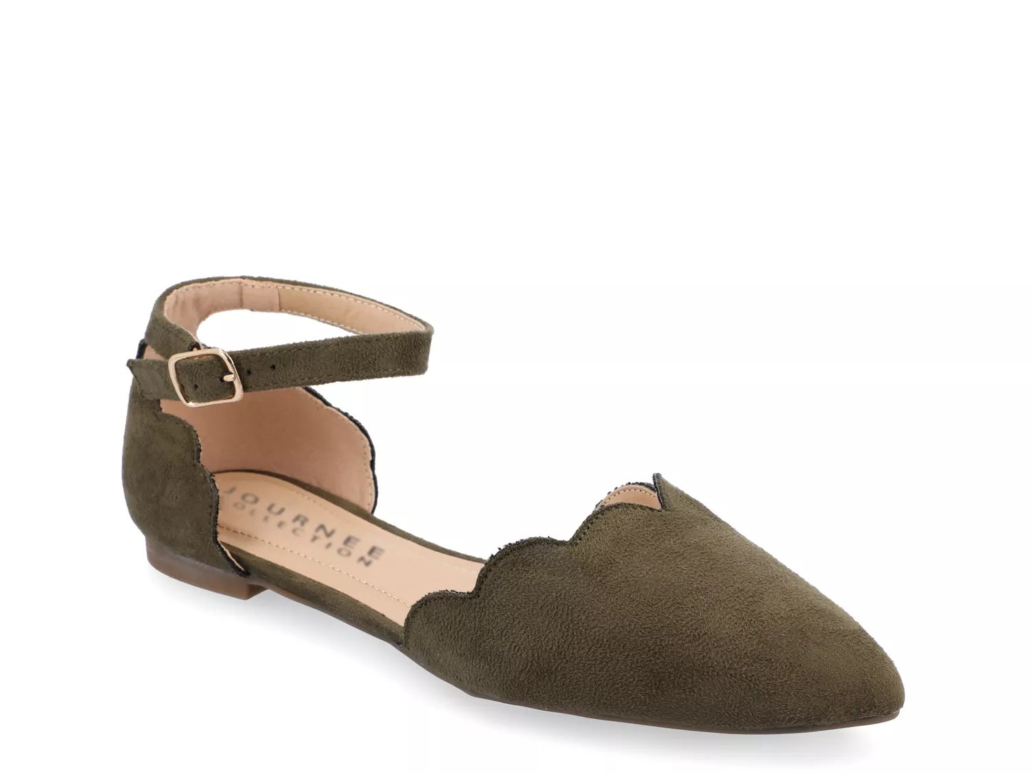 green flat shoes ladies