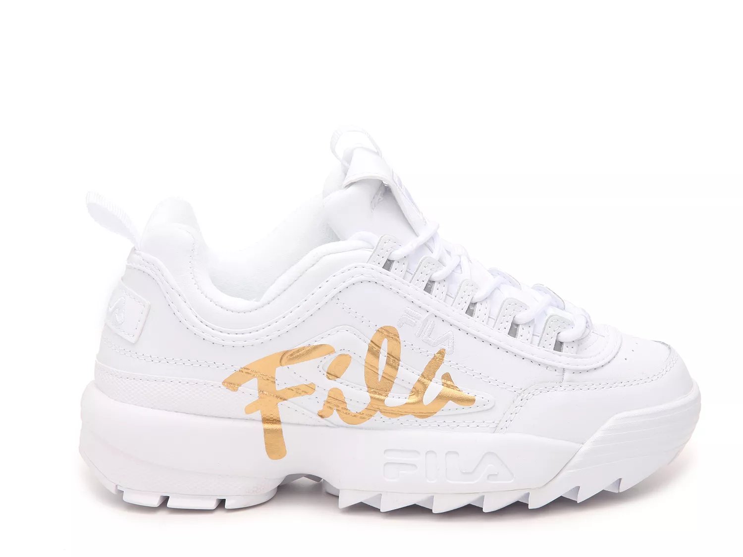 fila disruptor 2 script distressed