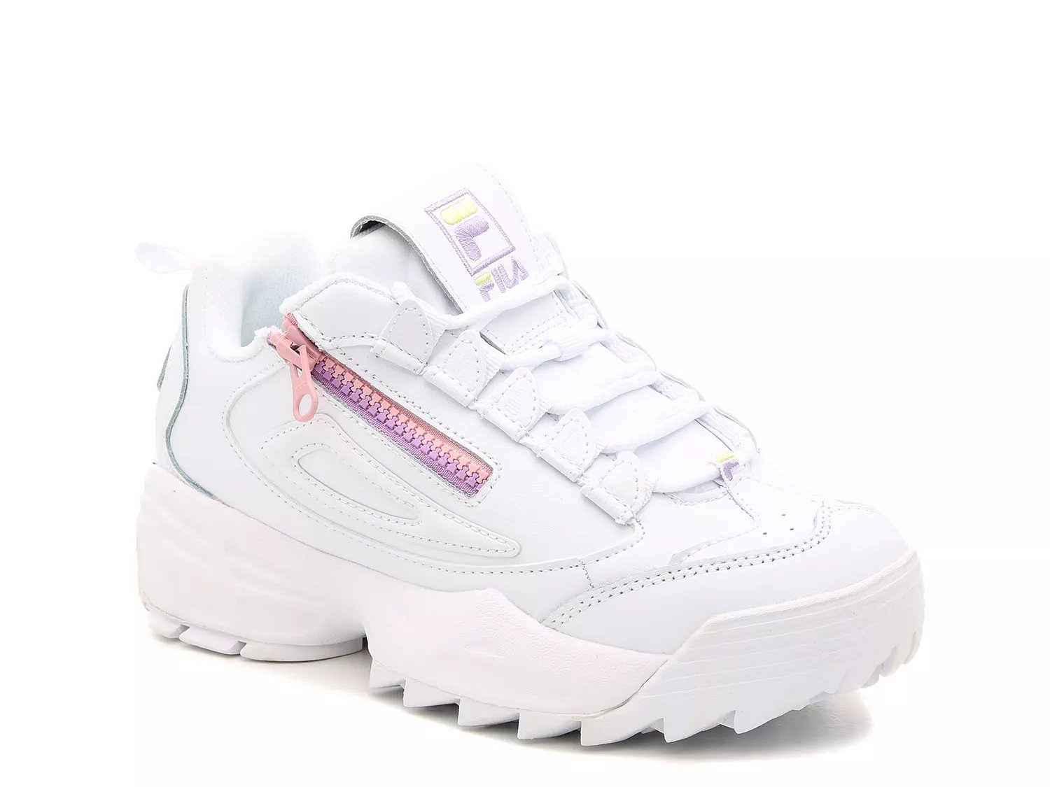 fila disruptor 3 zip white