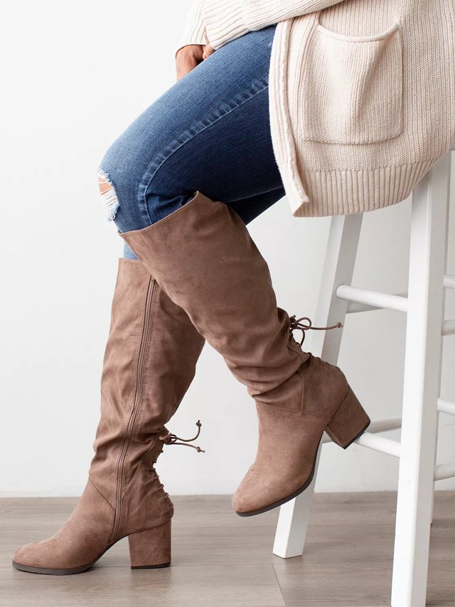 やまだページ ロープフォース Journee Leeda Wide Calf Boot - Free Shipping | DSW