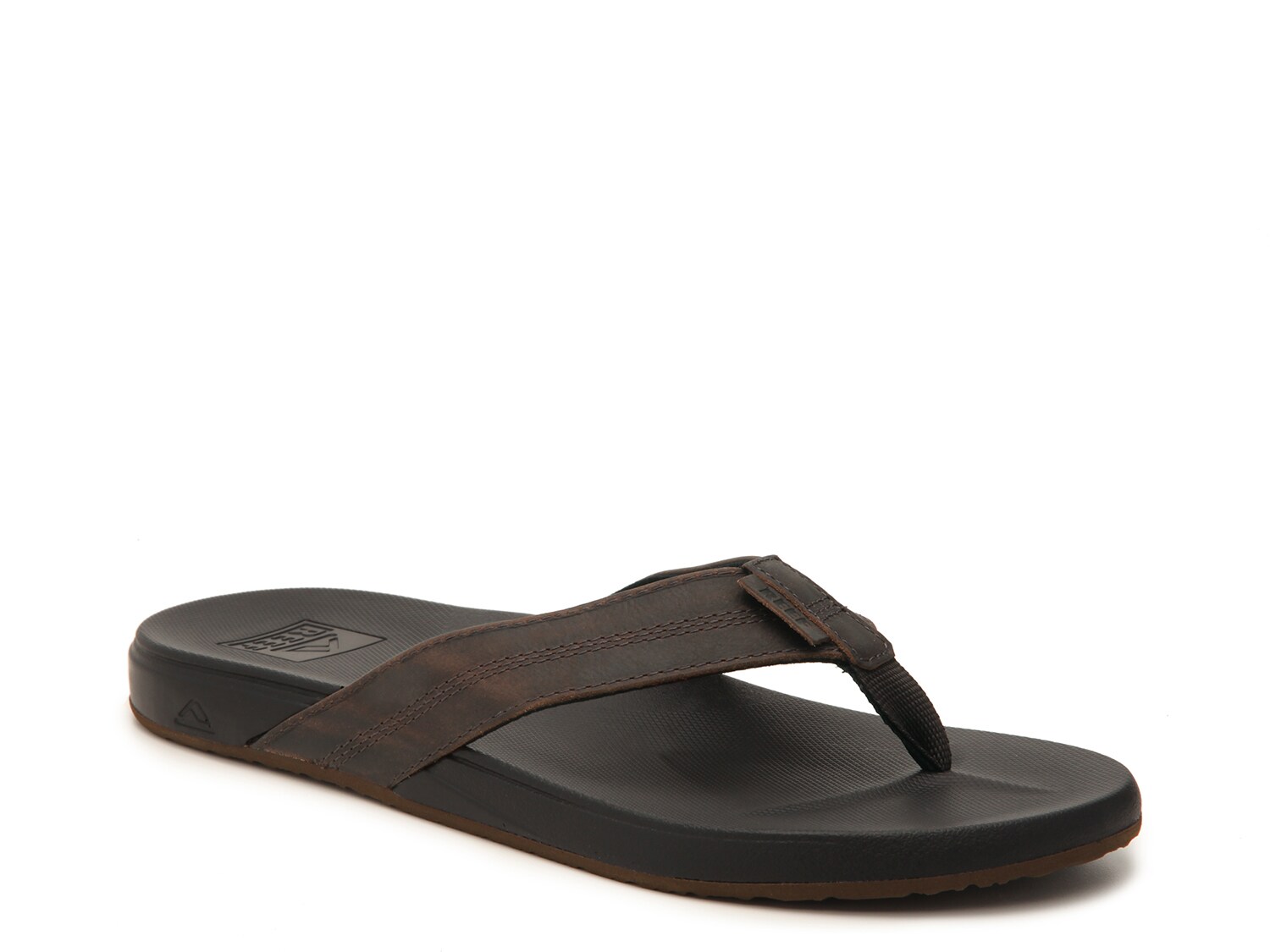 mens leather sandals black