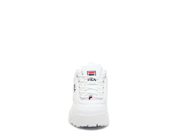 Fila white disruptor ii trainers junior online