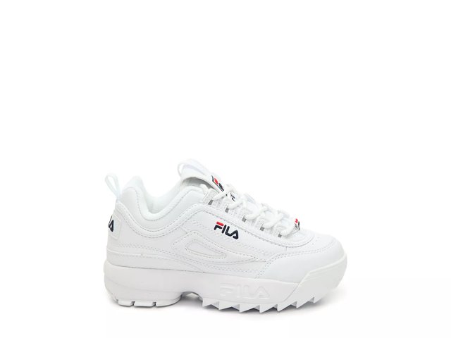 Fila Kids Disruptor II White Navy Red