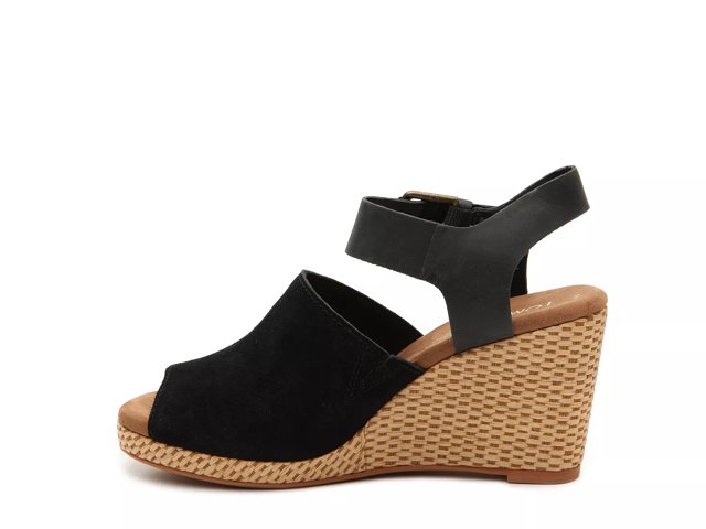 toms tropez wedges