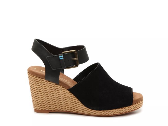 toms tropez wedges