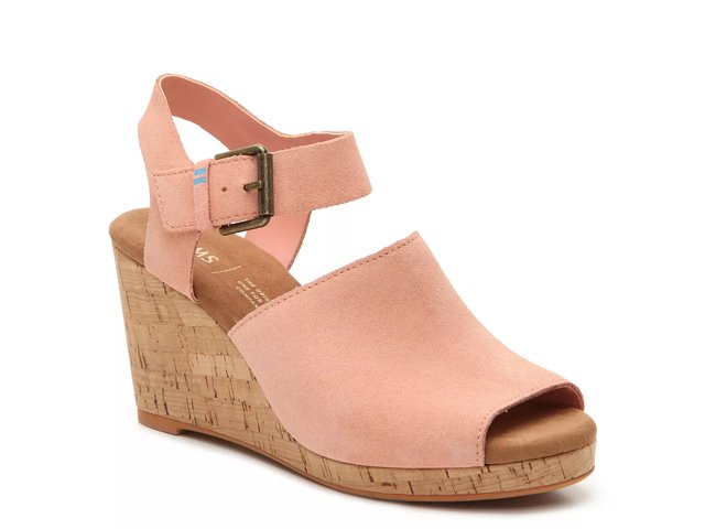 toms tropez wedges