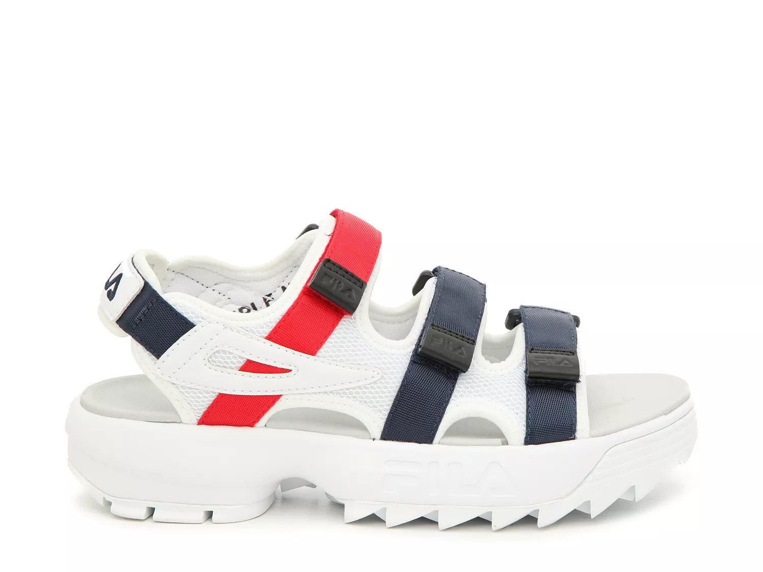 fila disruptor taping platform sandal