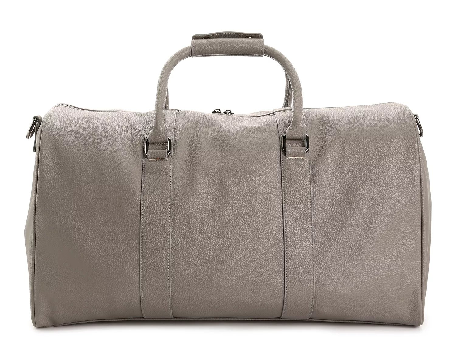 faux leather weekender bag