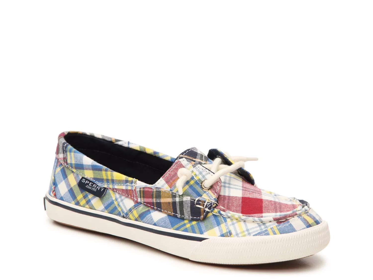 sperry lounge away plaid