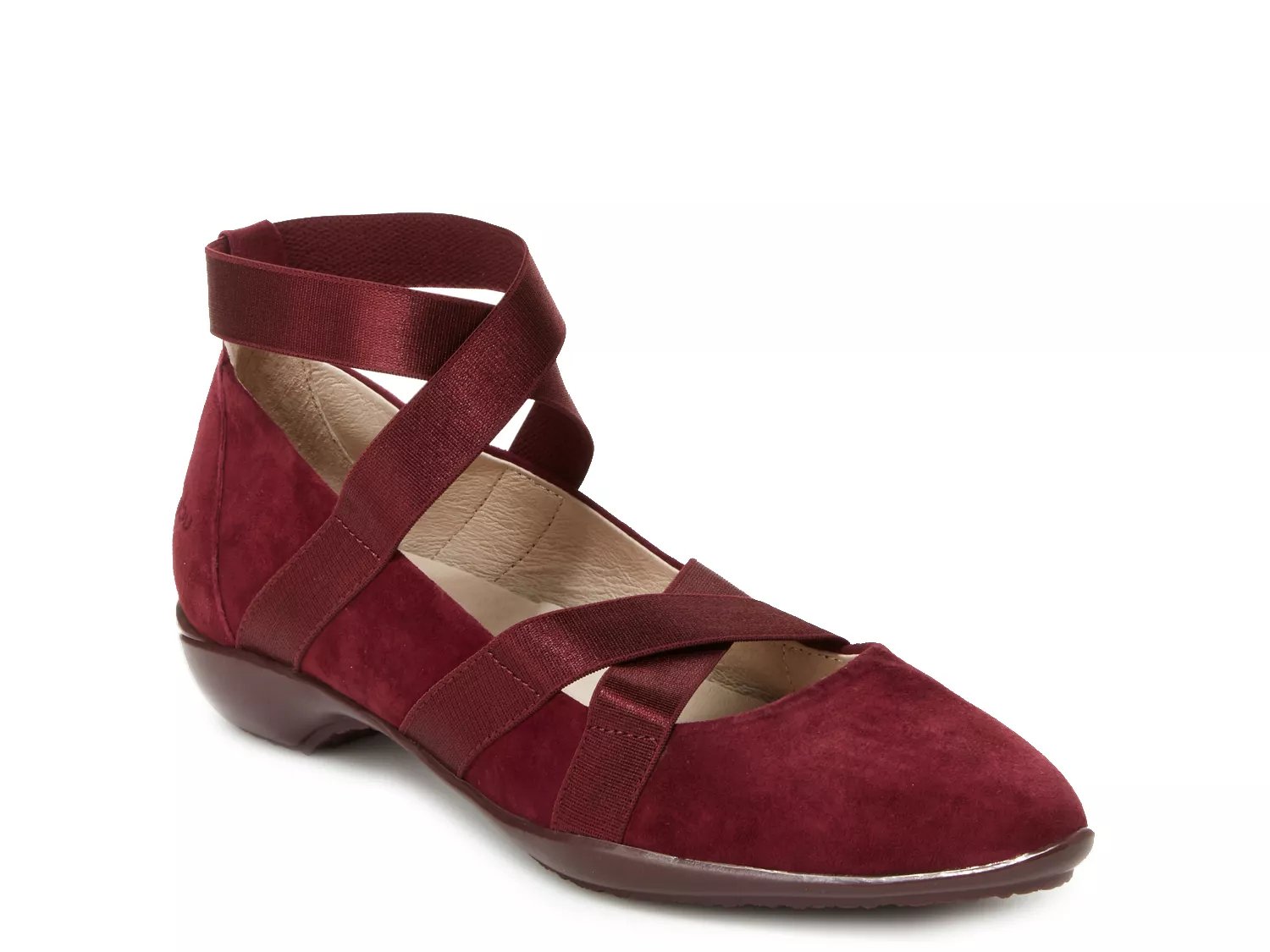 dsw ankle strap flats