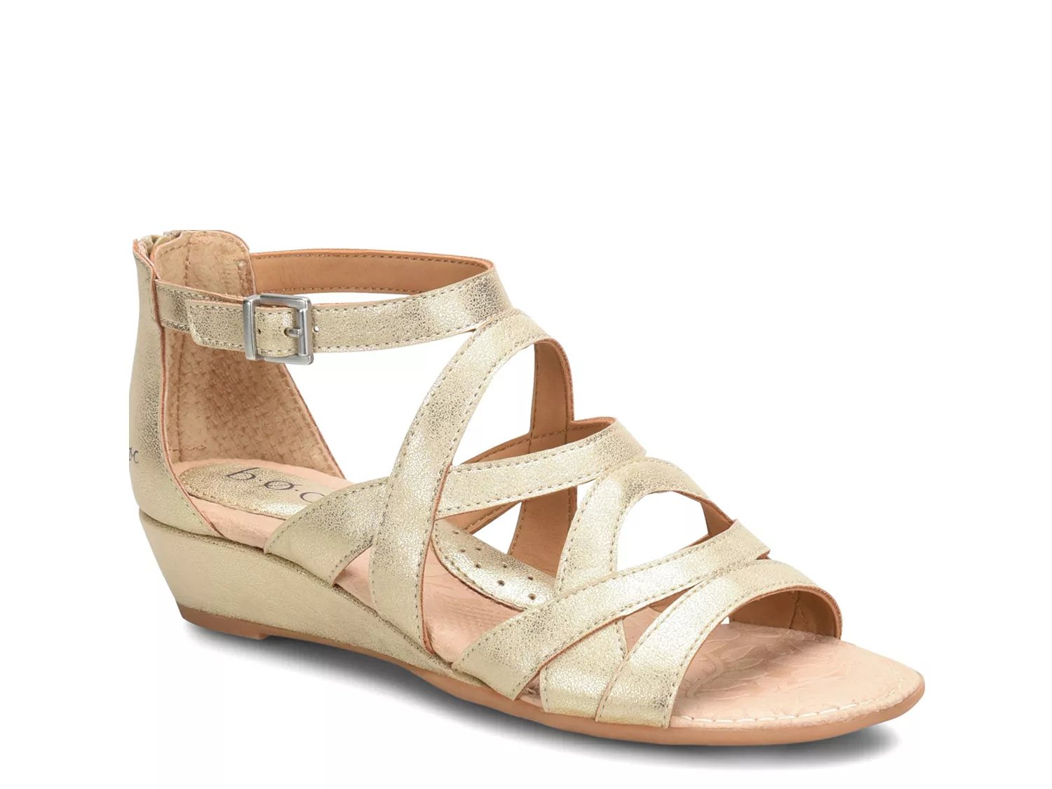 dsw white wedge sandals